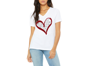 Ladies  Heart , T-shirts - Women's